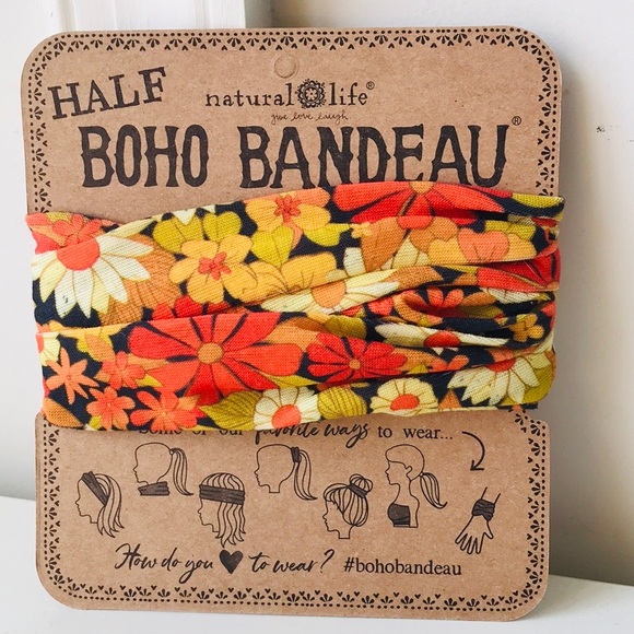 Half Boho Bandeau Headboard - Ditsy Garden Black. 📌PRICE FIRM📌 - Picture 4 of 7